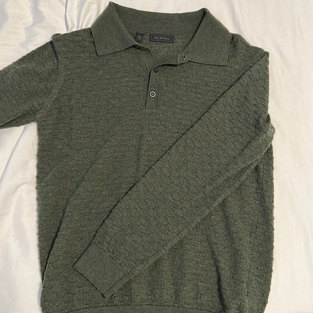 Saks Fifth Avenue Long Sleeve Collared Shirt. Like New Condition! Sz L